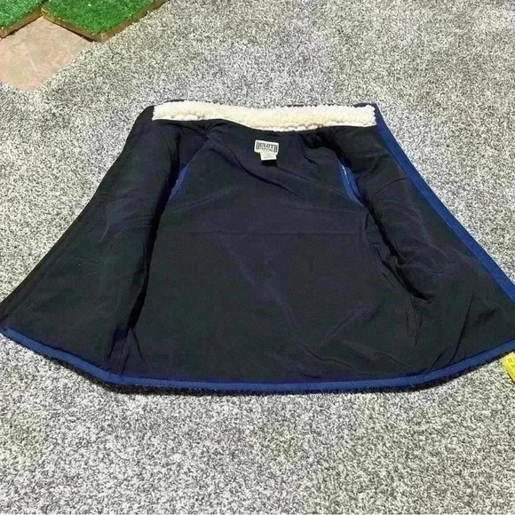 Duluth Trading Childs Sherpa Vest Unisex Sz 6 Off White/cream And Blue - Picture 9 of 9